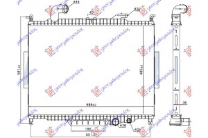 Ψυγειο Νερου 4.4 Td Πετρελαιο Αυτοματο (485x685) Range ROVER/RANGE Rover Vogue 02-12 - 690306340