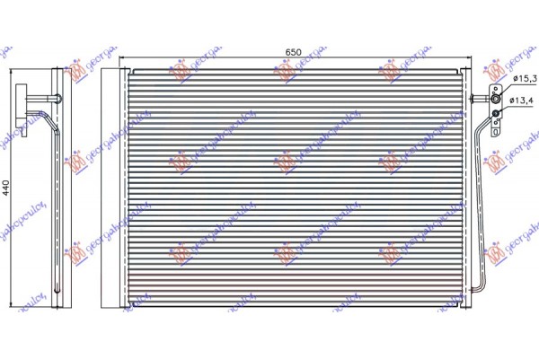 Ψυγειο A/C 4.4i Βενζινη 3.0 Td Πετρελαιο (650x440x16) Range ROVER/RANGE Rover Vogue 02-12 - 690306400