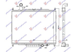 Ψυγειο Νερου 3.0 Td ΜΗΧΑΝΙΚΟ-ΑΥΤΟΜΑΤΟ Πετρελαιο 10- (485x685x36) Range Rover Sport 05-13 - 690106330