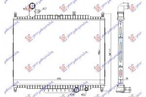 Ψυγειο Νερου 3.0 Td ΜΗΧΑΝΙΚΟ-ΑΥΤΟΜΑΤΟ Πετρελαιο 10- (485x685x36) (KOYO) Land Rover Range Rover Sport 05-13 - 690106335