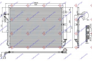 Ψυγειο A/C 2.7 Td Πετρελαιο (473x636x16) Range Rover Sport 05-13 - 690106400