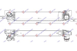 Ψυγειο Intercooler 1.2-1.5 Turbo Βενζινη (585x112x62) Mini COOPER/ONE (F55/F56) 14- - 691106220