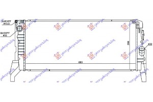Ψυγειο Νερου 2.0 (COOPER S) Βενζινη ΜΗΧΑΝΙΚΟ-ΑΥΤΟΜΑΤΟ (688x299x27) Mini COOPER/ONE (F55/F56) 14-21 - 691106315