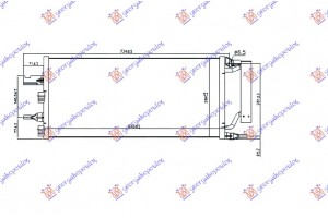 Ψυγειο A/C 2.0 Turbo S Jcw Βενζινη (64.8x28.4x1.6) )228PS) Mini COOPER/ONE (F55/F56) 14-21 - 691106410