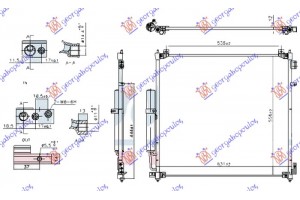 Ψυγειο A/C 3.0 D (ΚΙΝΗΤΗΡΑΣ 30DDTX) Πετρελαιο (595x570x12) Range Rover Sport 13-18 - 691306410