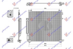 Ψυγειο A/C 2.0 Βενζινη - 2.0 ΒΕΝΖΙΝΗ/HYBRID (631x572) Range Rover Sport 18- - 691606420