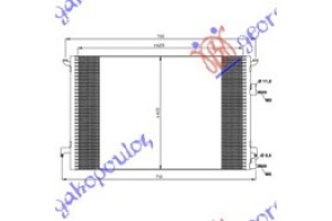 Ψυγειο A/C1,8-2,0i 16VTURBO2,2TiD(62x41) Saab 9.3 02-07 - 701106410
