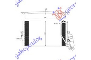 Ψυγειο A/C BENZ-ΠΕΤΡ 01- (59x36,2x20) Saab 9.5 98-05 - 702006410