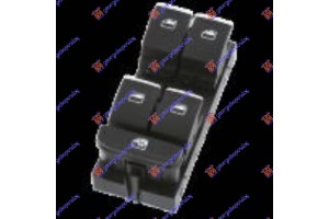 Διακοπτης ΠΑΡΑΘ. Εμπρος (ΜΑΥΡΟΣ/ΧΡΩΜΙΟ) (Τετραπλός) (8pin) Αριστερα Seat Ibiza 17- - 721207179