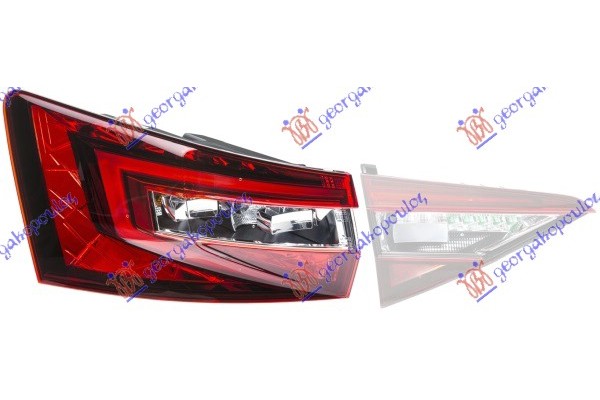 Φανος Πισω Εξω S.W. Led (HELLA) Αριστερα Skoda Superb 15-19 - 745205824