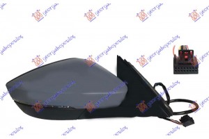 Καθρεφτης ΗΛΕΚΤ. ΘΕΡΜΑΙΝ. ΗΛ. ΑΝΑΚΛ. ΒΑΦΟΜ. (ΜΕ Φλας & Φως ΑΣΦΑΛ.) (11 PIN) (Α ΠΟΙΟΤΗΤΑ) (CONVEX GLAS) Δεξια Skoda Superb 15-19 - 745207561