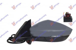 Καθρεφτης ΗΛΕΚΤ. ΘΕΡΜΑΙΝ. ΗΛ. ΑΝΑΚΛ. ΒΑΦΟΜ. (ΜΕ Φλας & Φως ΑΣΦΑΛ.) (11 PIN) (Α ΠΟΙΟΤΗΤΑ) (CONVEX GLAS) Αριστερα Skoda Superb 15-19 - 745207562