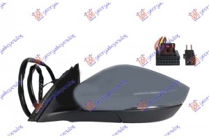 Καθρεφτης ΗΛΕΚΤ. ΘΕΡΜΑΙΝ. ΗΛ. ΑΝΑΚΛ. ΒΑΦΟΜ. (ΜΕ Φλας & Φως ΑΣΦΑΛ.& BLIS) (13 PIN) (Α ΠΟΙΟΤΗΤΑ) (CONVEX GLAS) Αριστερα Skoda Superb 15-19 - 745207572