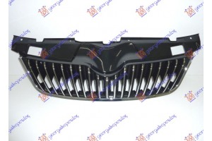 Μασκα ΜΑΥΡΗ/ΧΡΩΜΙΟ Με Χρωμιο Κατω Skoda Fabia 10-14 - 746004550