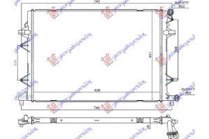Ψυγειο Βοηθητικο 2.0 Tdi Πετρελαιο (630x440x26) Skoda Yeti 09-13 - 747006375