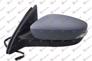 Καθρεφτης ΗΛΕΚ.ΘΕΡΜ. ΒΑΦΟΜ.(ΜΕ ΦΛΑΣ) 16- (CONVEX GLASS) Αριστερα Skoda Rapid 12-19 - 750007509