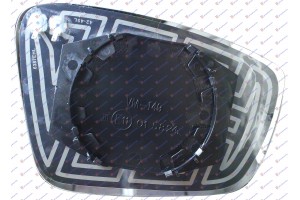 Κρυσταλλο Καθρεφτη ΘΕΡΜ. -2016 (CONVEX GLASS) Αριστερα Skoda Rapid 12-19 - 750007602