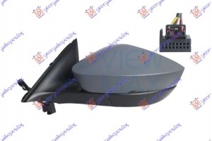 Καθρεφτης ΗΛΕΚΤ. ΘΕΡΜΑΙΝ. ΒΑΦΟΜ. (ΜΕ ΦΛΑΣ) 6 Pin (Α ΠΟΙΟΤΗΤΑ) (CONVEX GLASS) Αριστερα Skoda Octavia 7 20- - 751207502