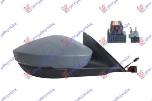 Καθρεφτης ΗΛΕΚΤ. ΘΕΡΜΑΙΝ. ΗΛ. ΑΝΑΚΛ. ΒΑΦΟΜ. Me Mnhmh (ΜΕ Φλας & Φως ΑΣΦΑΛ. & Side ASSIST) (13+2 PIN) (Α ΠΟΙΟΤΗΤΑ) (CONVEX GLASS) Δεξια Skoda Octavia 7 20- - 751207581