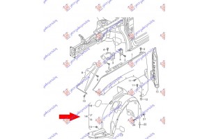 Θολος Εμπρος Πλαστικος Δεξια Skoda Kodiaq 16-21 - 753000821