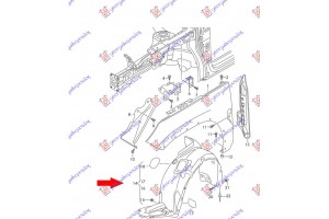 Θολος Εμπρος Πλαστικος Αριστερα Skoda Kodiaq 16-21 - 753000822