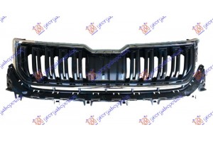 Μασκα (ΜΑΥΡΗ ΓΥΑΛΙΣΤΕΡΗ) Με Χρωμιο Πλαισιο Skoda Kodiaq 16-21 - 753004550