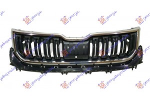 Μασκα (ΜΑΥΡΗ ΓΥΑΛΙΣΤΕΡΗ) Με Χρωμιο Πλαισιο (ΜΕ ΚΑΜΕΡΑ) Skoda Kodiaq 16-21 - 753004560