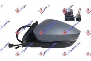 Καθρεφτης ΗΛΕΚΤ. ΘΕΡΜΑΙΝ. ΗΛ.ΑΝΑΚΛ. ΒΑΦΟΜ. Με ΑΥΤ.ΣΚΙΑΣΗ (ΜΕ Φλας & Φως ΑΣΦ.& BLIS) (11+2pin) (Α ΠΟΙΟΤΗΤΑ) (CONVEX Glas Αριστερα Skoda Karoq 17-21 - 754007552