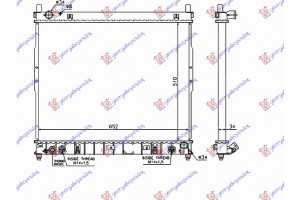 Ψυγειο Νερου 2.9 Td Πετρελαιο Αυτοματο (510x660x26) Ssangyong Rexton 04-10 - 768506330