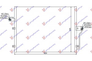 Ψυγειο A/C 2.0 Xdi Πετρελαιο (620x455x16) Ssangyong Actyon 06-13 - 769506410