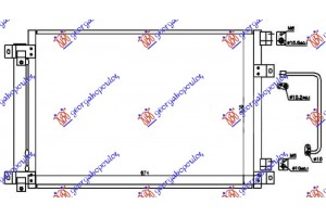 Ψυγειο A/C 3.0 Βενζινη (645x438x16) Subaru Tribeca 08-14 - 770506400