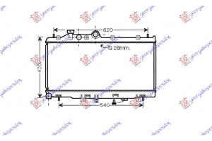 Ψυγειο 2.0 T.D (34x68.5x25) Subaru LEGACY/OUTBACK 10-15 - 771006350