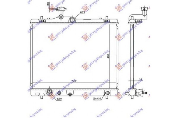 Ψυγειο 1,2 ΒΕΝΖ. (40x54x16) Αυτοματο (ΙΑΠΩΝΙΑΣ) (KOYO) Suzuki Swift H/B 11-14 - 795006315