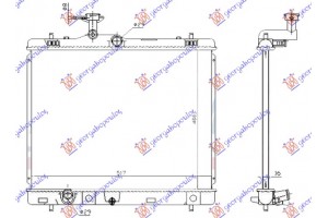 Ψυγειο Νερου 1.2-1.4-1.6 Βενζινη (400x540x16) Μηχανικο (ΙΑΠΩΝΙΑΣ) Suzuki Swift H/B 11-14 - 795006340
