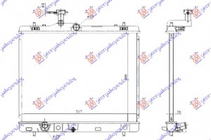 Ψυγειο Νερου 1.2-1.4-1.6 Βενζινη (400x540x16) Μηχανικο (ΙΑΠΩΝΙΑΣ) (KOYO) Suzuki Swift H/B 11-14 - 795006345