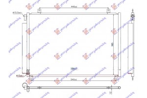 Ψυγειο A/C 1.0-1.2 I 16v - Hybrid Βενζινη (565x385x12) Suzuki Swift H/B 17- - 795206400