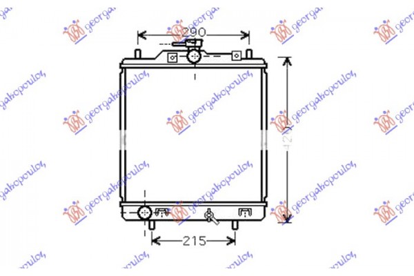 Ψυγειο Νερου 1.3 Βενζινη (355x380x23) (KOYO) Suzuki Carry 98-13 - 796606305