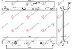 Ψυγειο Νερου 1.6 16v Μηχανικο (375x697x16) (KOYO) Suzuki SX4 S-CROSS 13-16 - 797006305