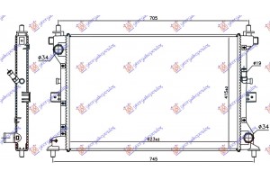 Ψυγειο Νερου 1.6 Ddis Πετρελαιο Μηχανικο (623x415x27) Suzuki SX4 S-CROSS 13-16 - 797006320