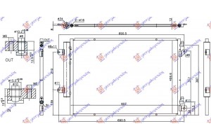 Ψυγειο A/C 1.6 Ddis Πετρελαιο (607x407x12) Με START/STOP Suzuki SX4 S-CROSS 13-16 - 797006410