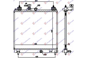 Ψυγειο Νερου 1.2 Βενζινη (425x485x16) (KOYO) Suzuki Ignis 20- - 799106300