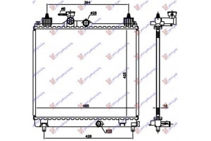 Ψυγειο Νερου 1.2 Βενζινη (425x485x16) Suzuki Ignis 20- - 799106305