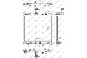 Ψυγειο Νερου 1.0 Βενζινη (404x373x16) Suzuki Celerio 14- - 800006300