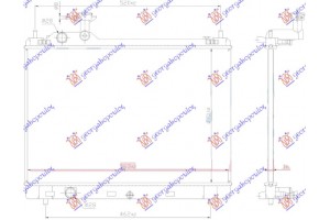 Ψυγειο Νερου 1.2 Βενζινη (400x540) (KOYO) Suzuki Baleno 16- - 801006300