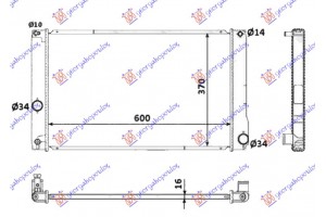 Ψυγειο 1,8 Hybrid ΑΥΤ. (60x35x16) Toyota Prius 09-12 - 820006310