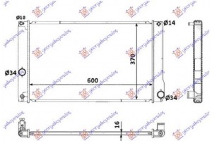 Ψυγειο 1,8 Hybrid ΑΥΤ. (60x35x16) (KOYO) Toyota Prius 09-12 - 820006315