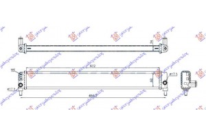 Ψυγειο Βοηθητικο 1.8 Hybrid (600x62x24) Toyota Prius 09-12 - 820006340
