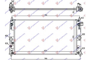 Ψυγειο 1.8 Hybrid (675x370x16) Suzuki Swace 20- - 800506300