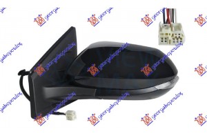 Καθρεφτης ΗΛΕΚΤ. ΘΕΡΜΑΙΝ. ΒΑΦΟΜ. (ΜΕ ΦΛΑΣ) (6pin) (Α ΠΟΙΟΤΗΤΑ) (CONVEX GLASS) Αριστερα Mazda 2 Hybrid 22- - 506207502