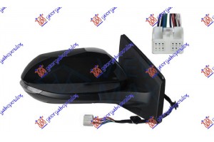 Καθρεφτης ΗΛΕΚΤ. ΘΕΡΜΑΙΝ. ΗΛ.ΑΝΑΚΛ. ΒΑΦΟΜ. (ΜΕ Φλας & BLIS) (9pin) (Α ΠΟΙΟΤΗΤΑ) (CONVEX GLASS) Δεξια Mazda 2 Hybrid 22- - 506207581